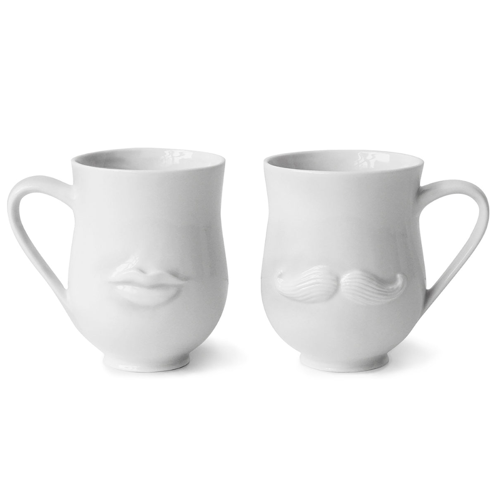 Mr. and Mrs. Muse Mug - White Set of 2