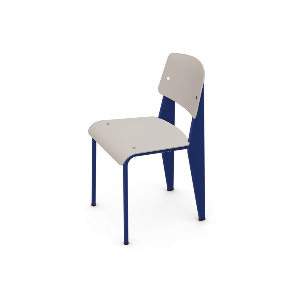 Standard SP Chair (41 Prouvé Bleu Marcoule/ 31 Warm Grey)